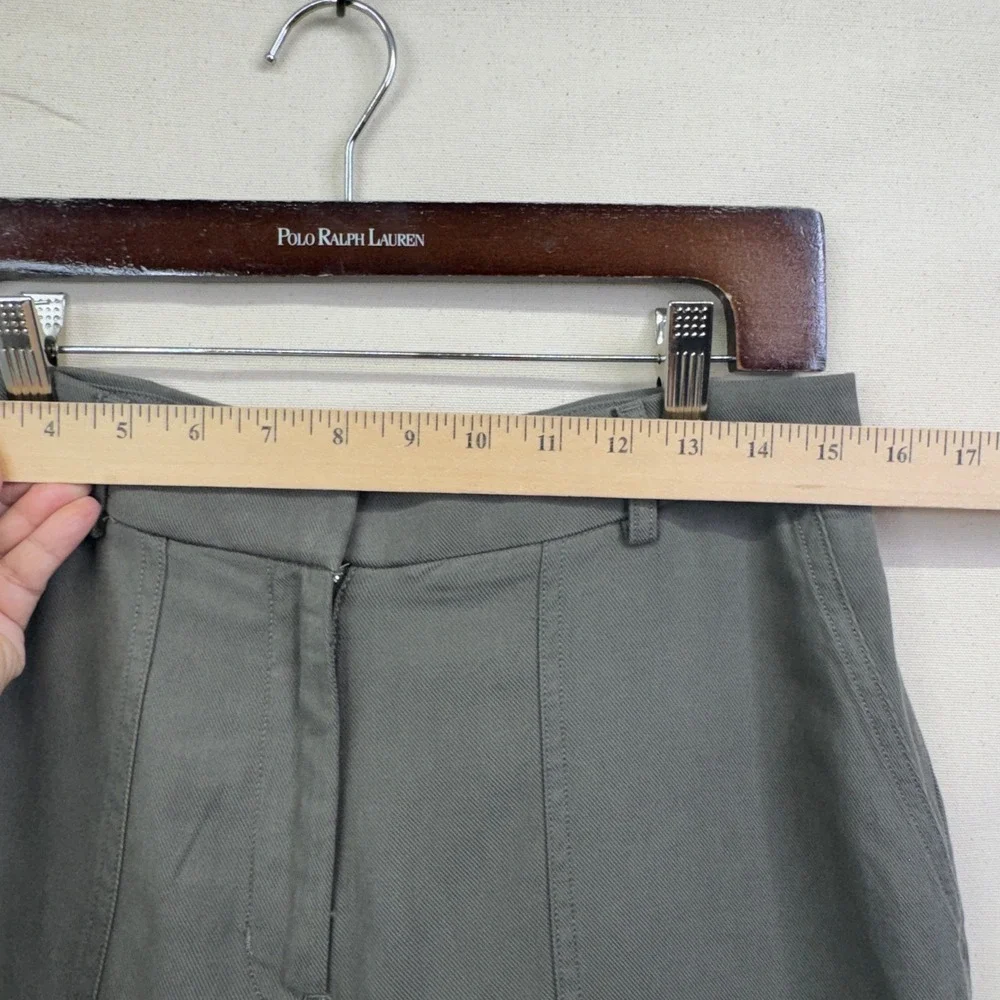 Express Cargo Pants 10R Olive Green‎ Wide Leg High Rise Utility Gorpcore